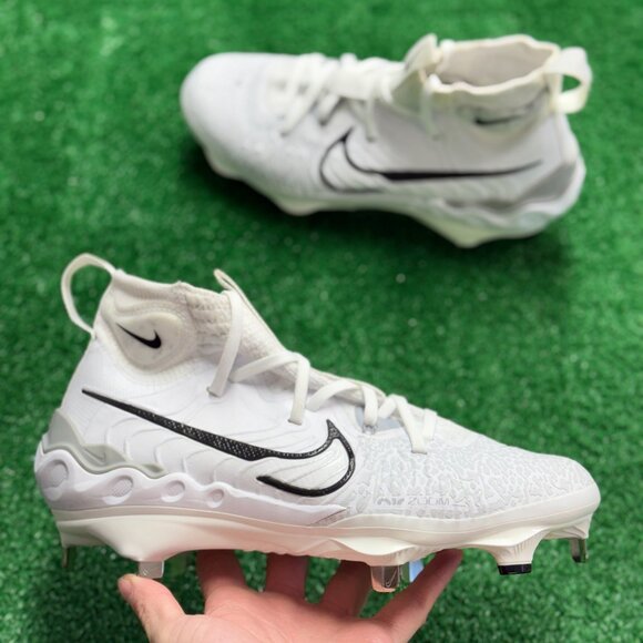 Nike Alpha Huarache NXT White Mens Baseball Cleats DJ6517-100 NEW* Sz 7 / WMNS 8 - Picture 1 of 8